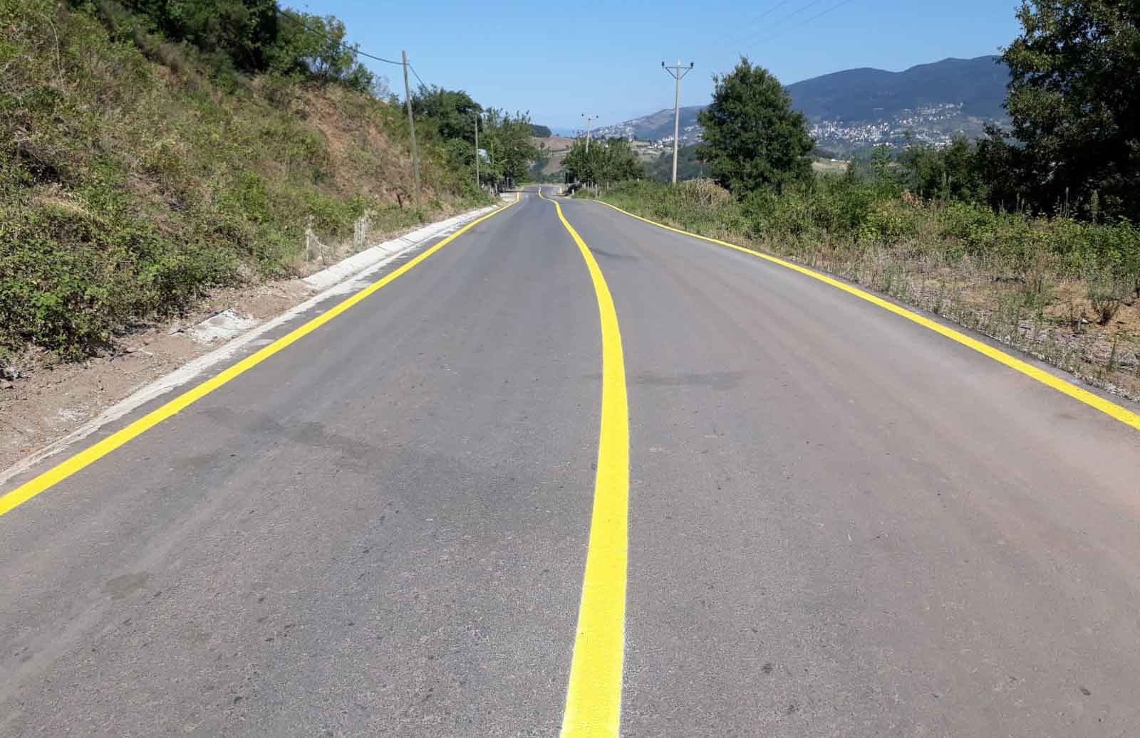 Soğuk boya yol çizgi uygulaması